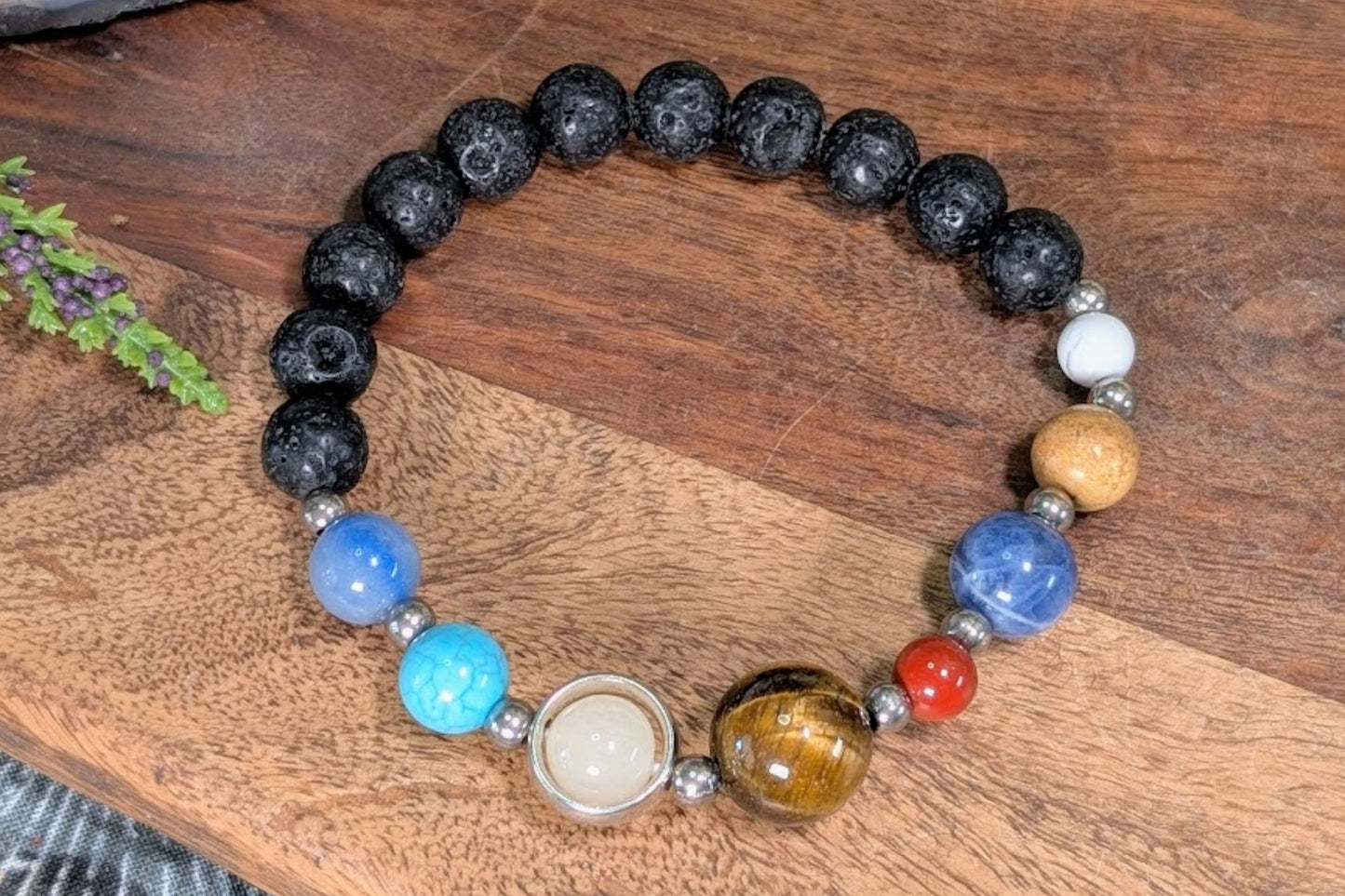Gemstone Solar System Bracelet