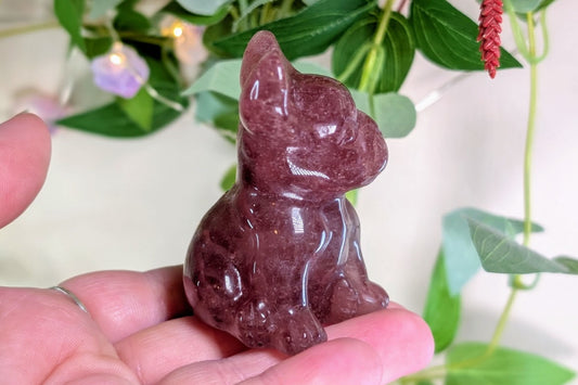 Strawberry Quartz French Bulldog