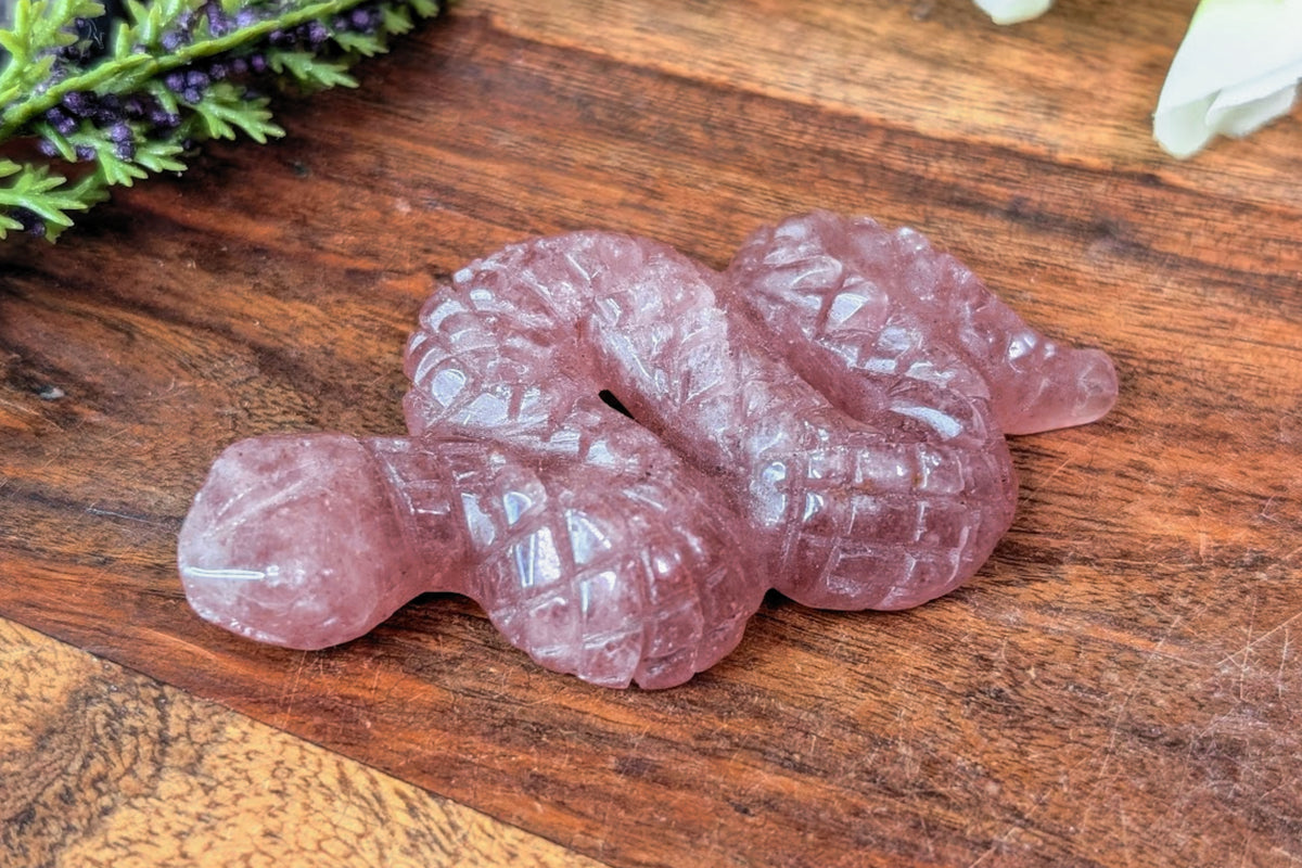 Strawberry Quartz Snake