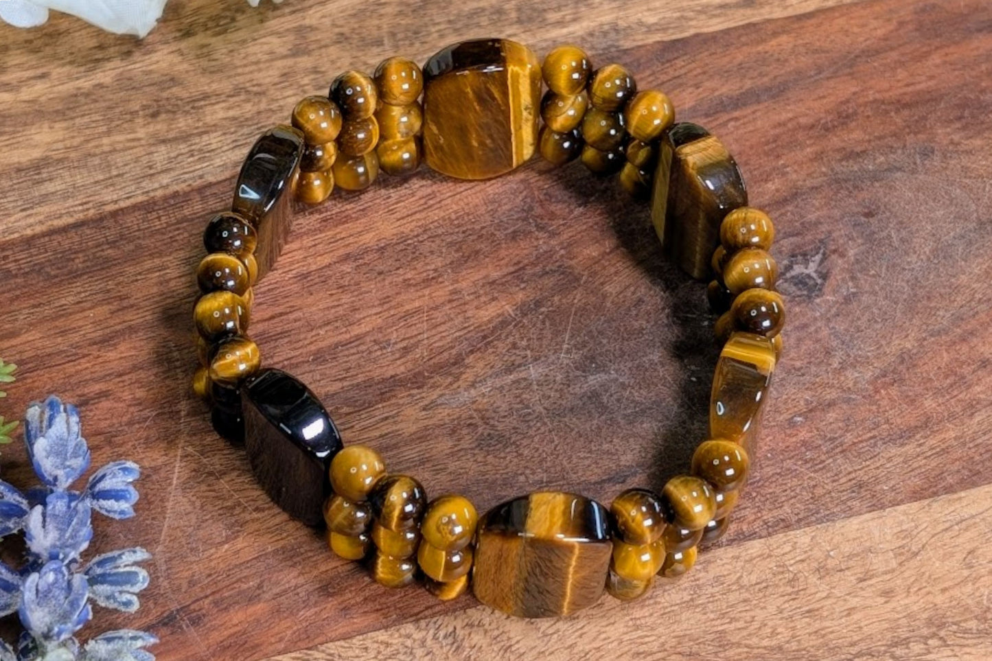 Tiger Eye 3-Row Bracelet