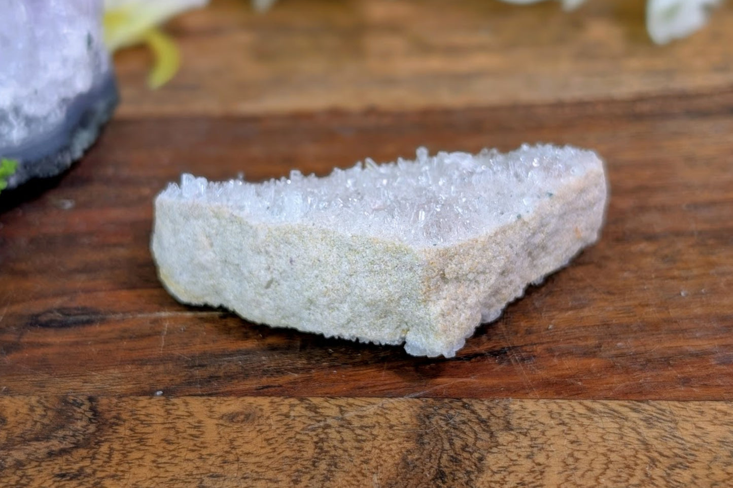 Fluorite on Quartz with Epidote Specimen