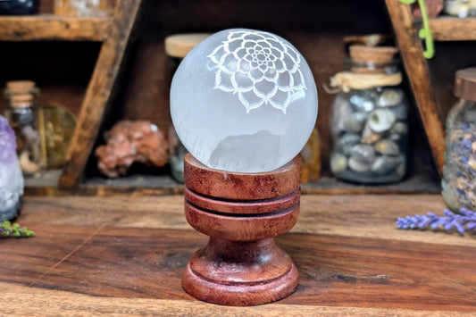 Wooden Sphere Stand