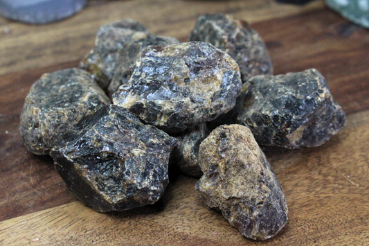 Black Amber Rough Pieces