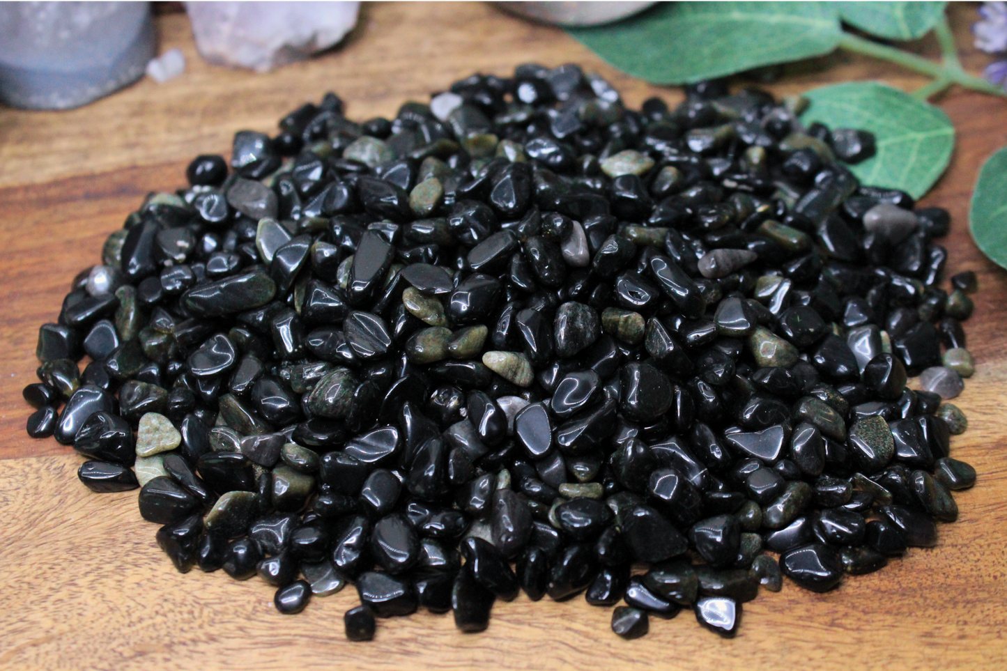 Gold Sheen Obsidian Chips - 2 oz Bag