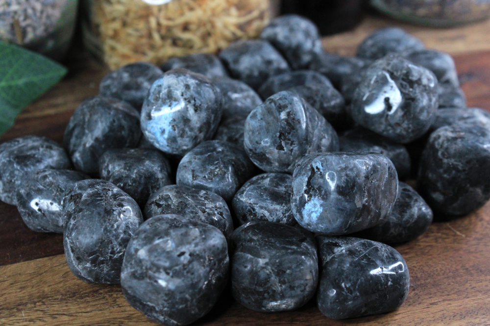 Larvikite Tumbled - Set of 5