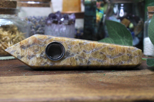 Leopard Skin Jasper Pipe