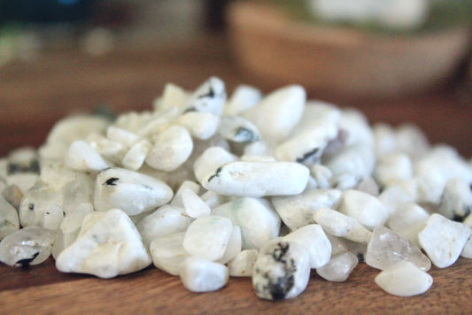 Rainbow Moonstone Chips - 2 oz Bag