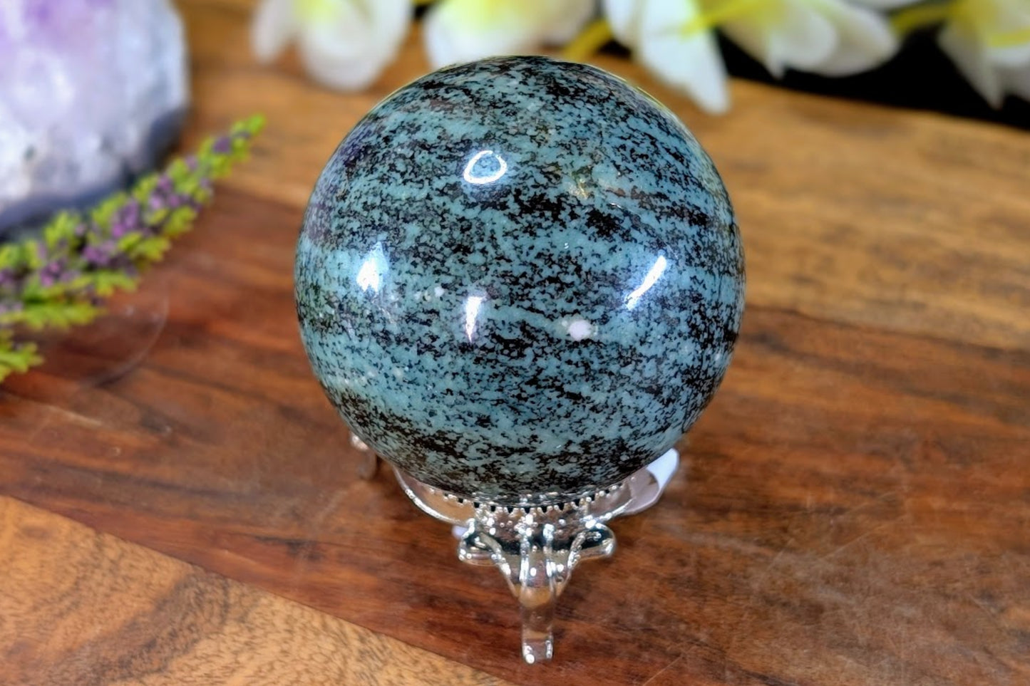 African Turquoise (Serpentine) Sphere