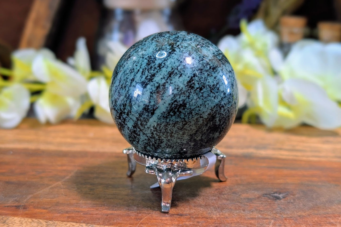African Turquoise (Serpentine) Sphere