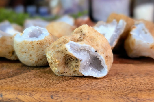 Agate Geode Halves - Set of 3