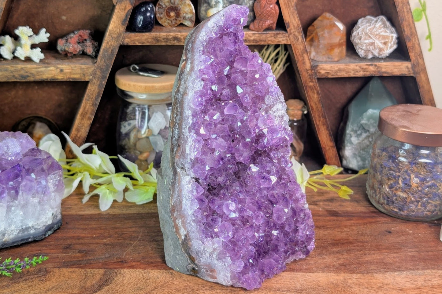 Amethyst Geode Book End