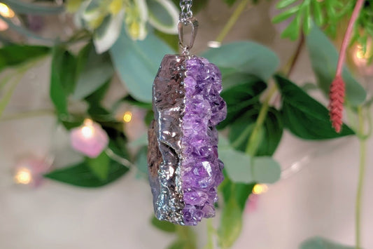 Amethyst Cluster Necklace