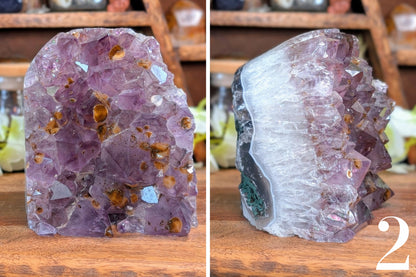 Amethyst Cut Base Polished Geode