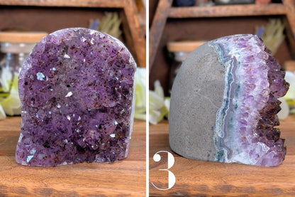 Amethyst Cut Base Polished Geode