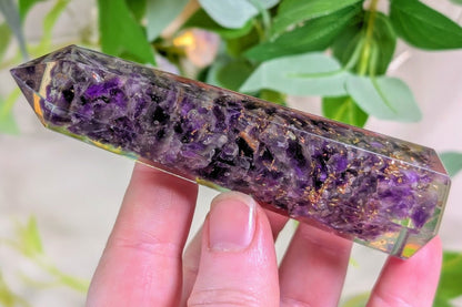 Amethyst Orgonite Point