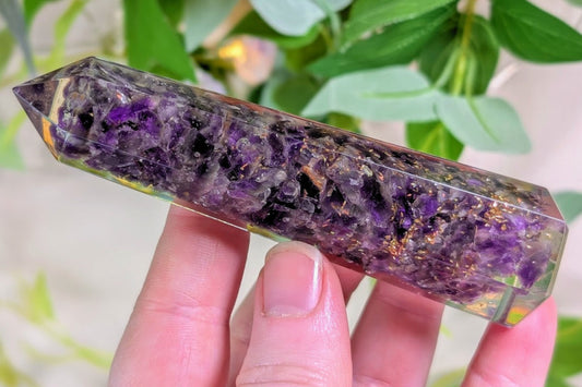 Amethyst Orgonite Point