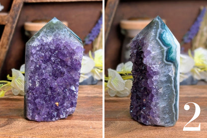 Amethyst Rough Face Point