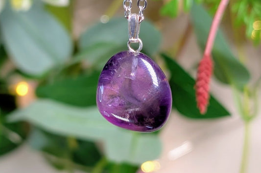 Amethyst Tumbled Necklace