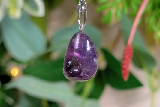 Amethyst Tumbled Necklace
