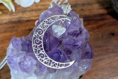 Apophyllite with Moon Necklace