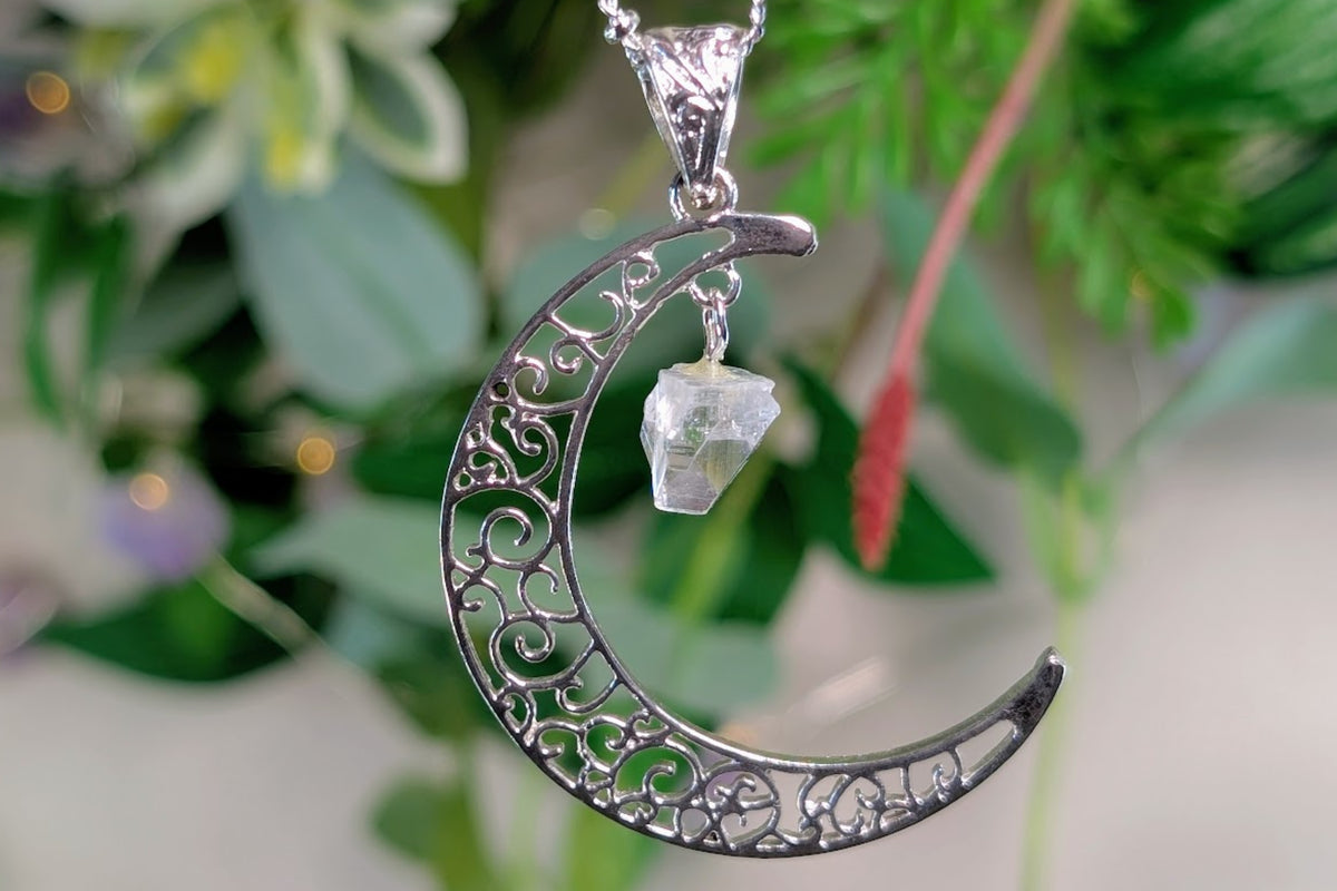 Apophyllite with Moon Necklace