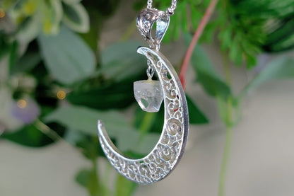 Apophyllite with Moon Necklace