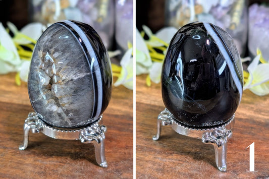 Banded Black Onyx Egg