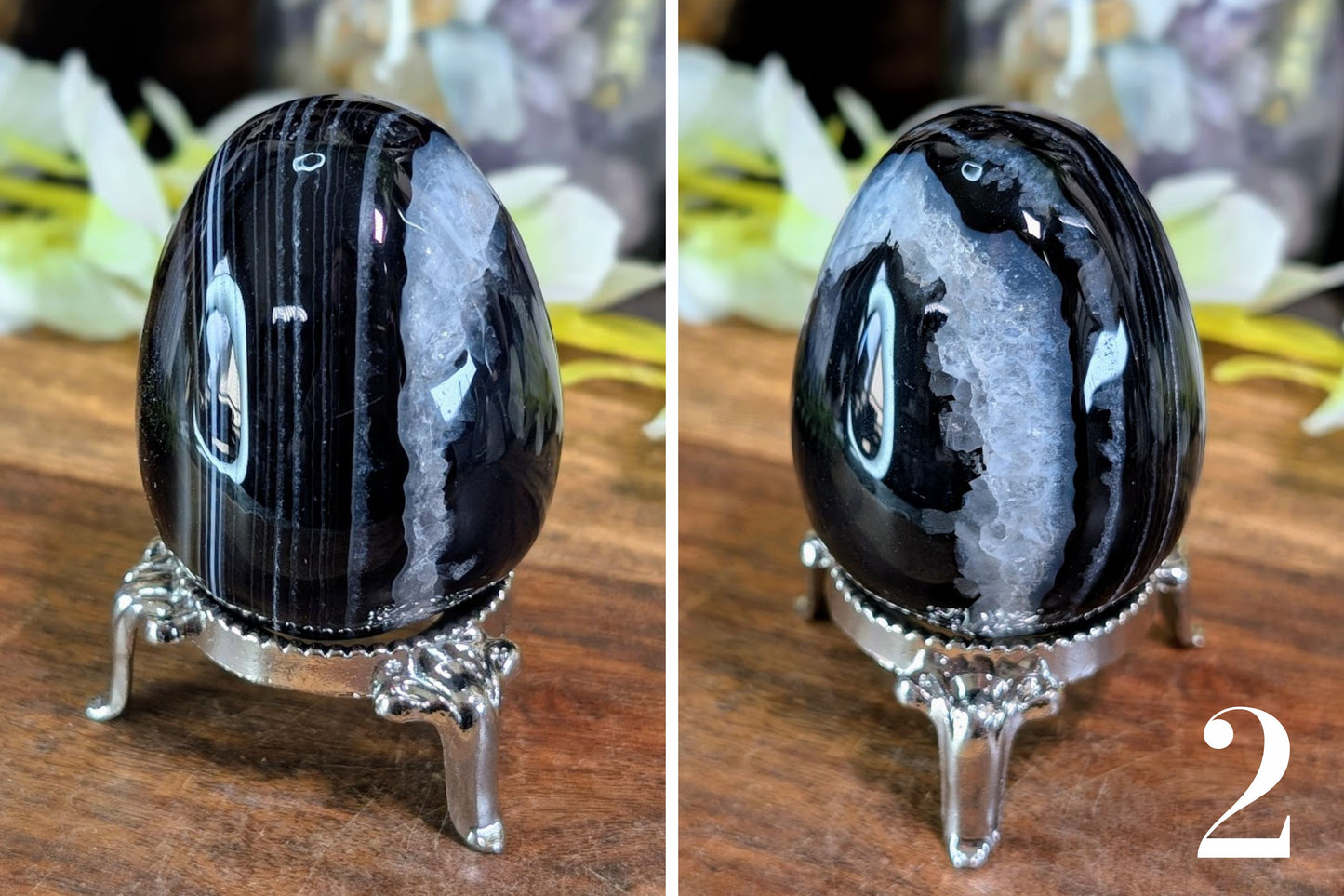 Banded Black Onyx Egg
