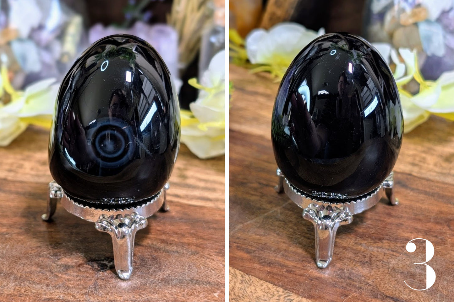 Banded Black Onyx Egg