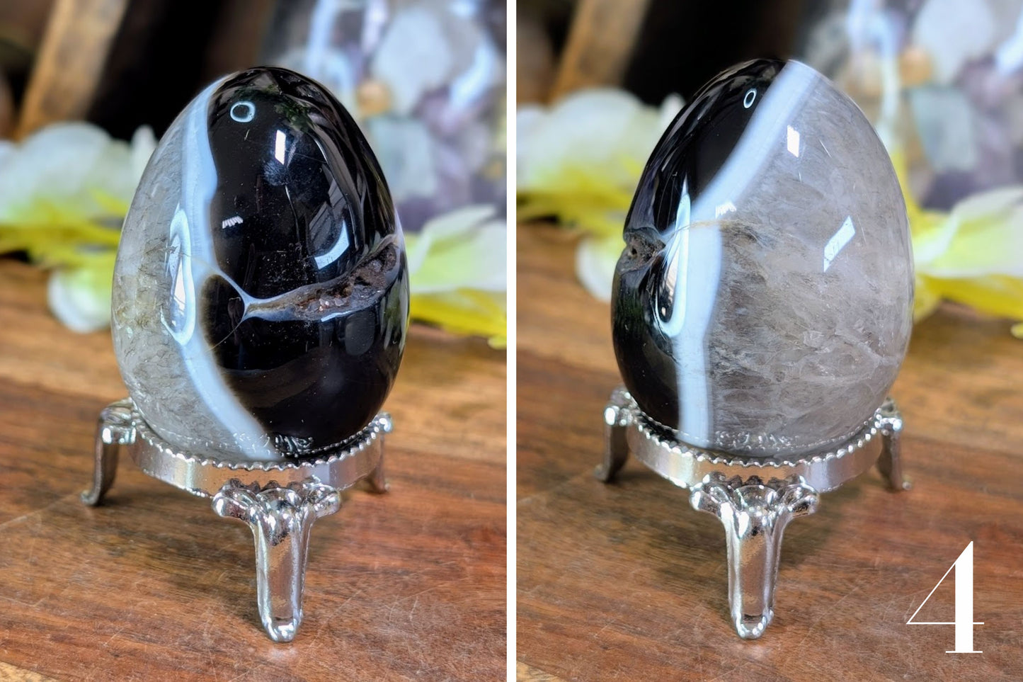 Banded Black Onyx Egg