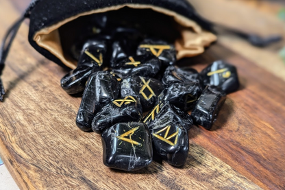 Black Tourmaline Runes