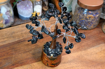 Black Tourmaline Gem Tree