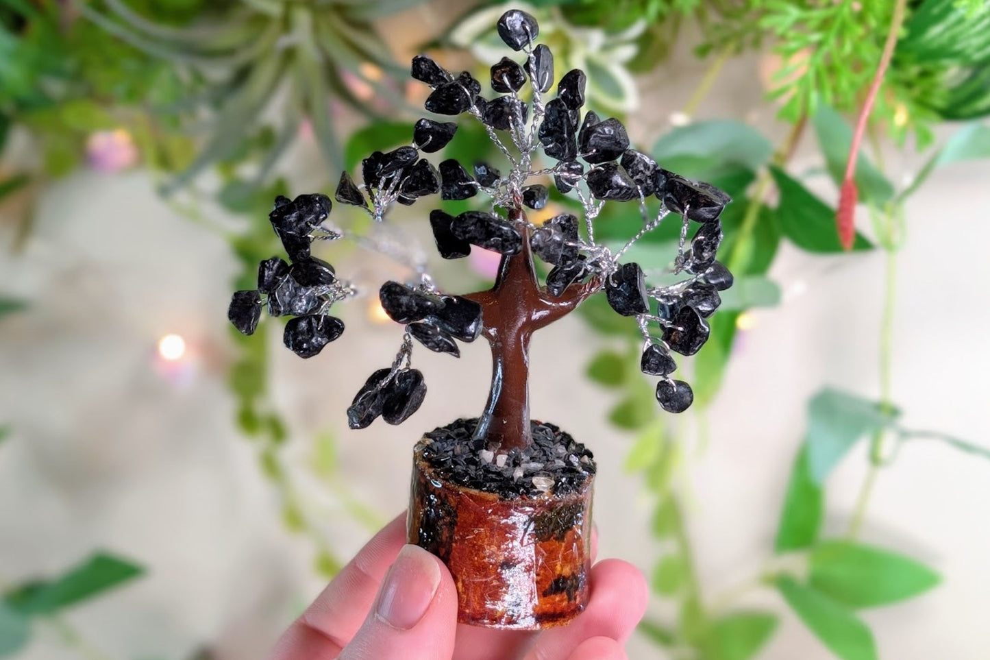 Black Tourmaline Gem Tree