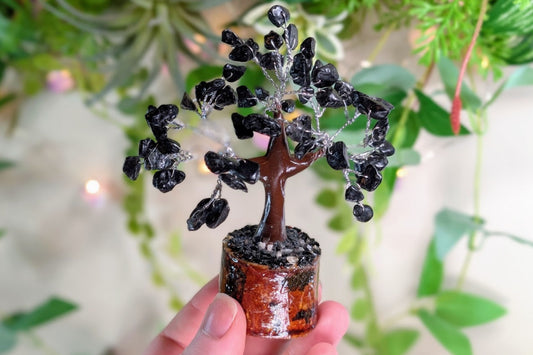 Black Tourmaline Gem Tree