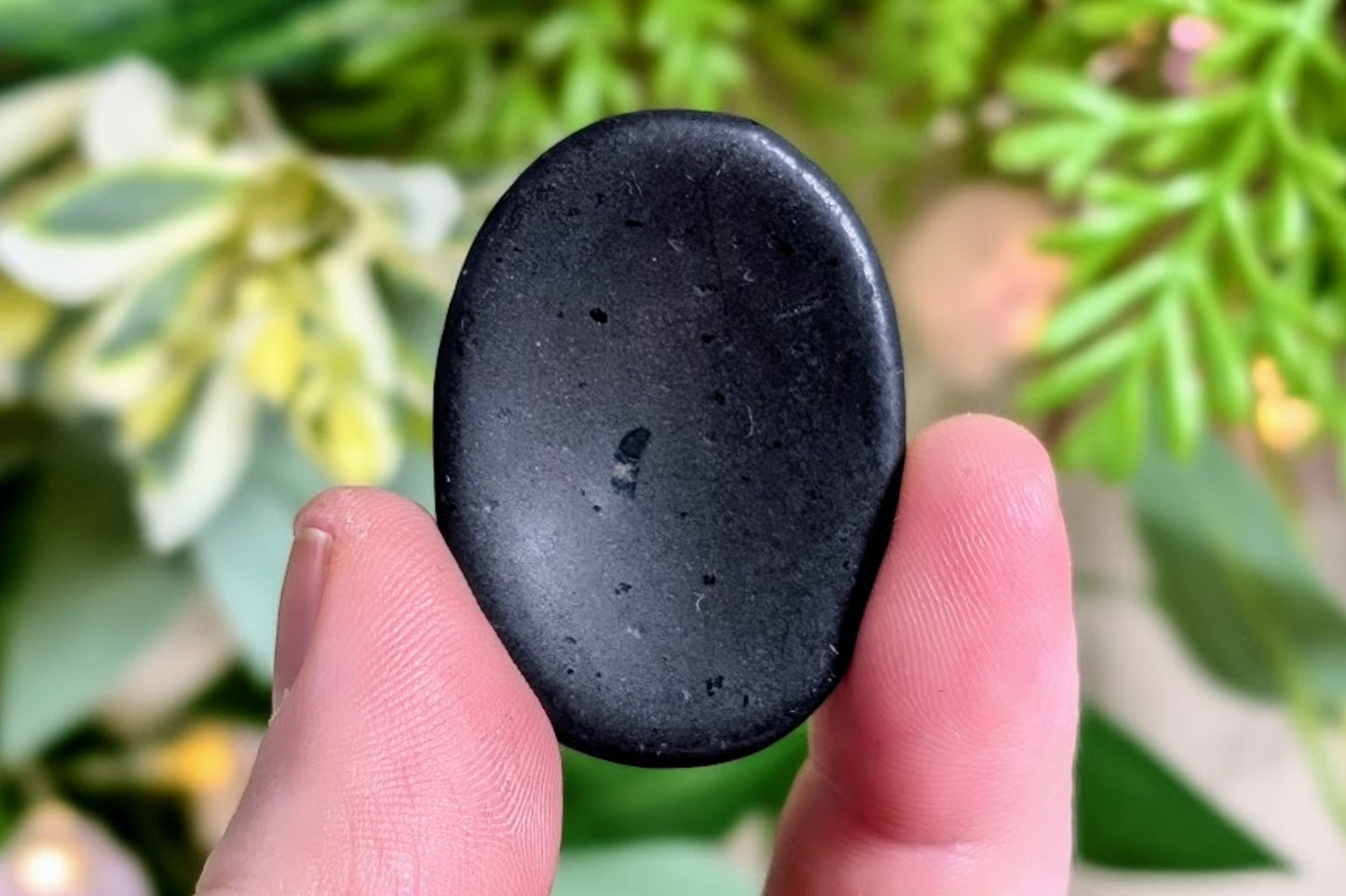 Black Tourmaline Worry Stone
