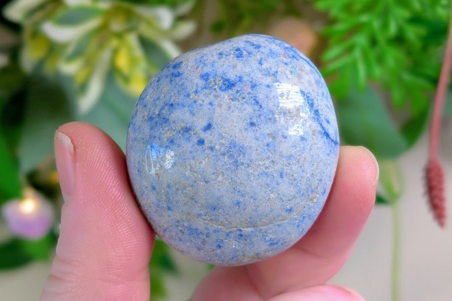 Blue Aventurine Palm Stone