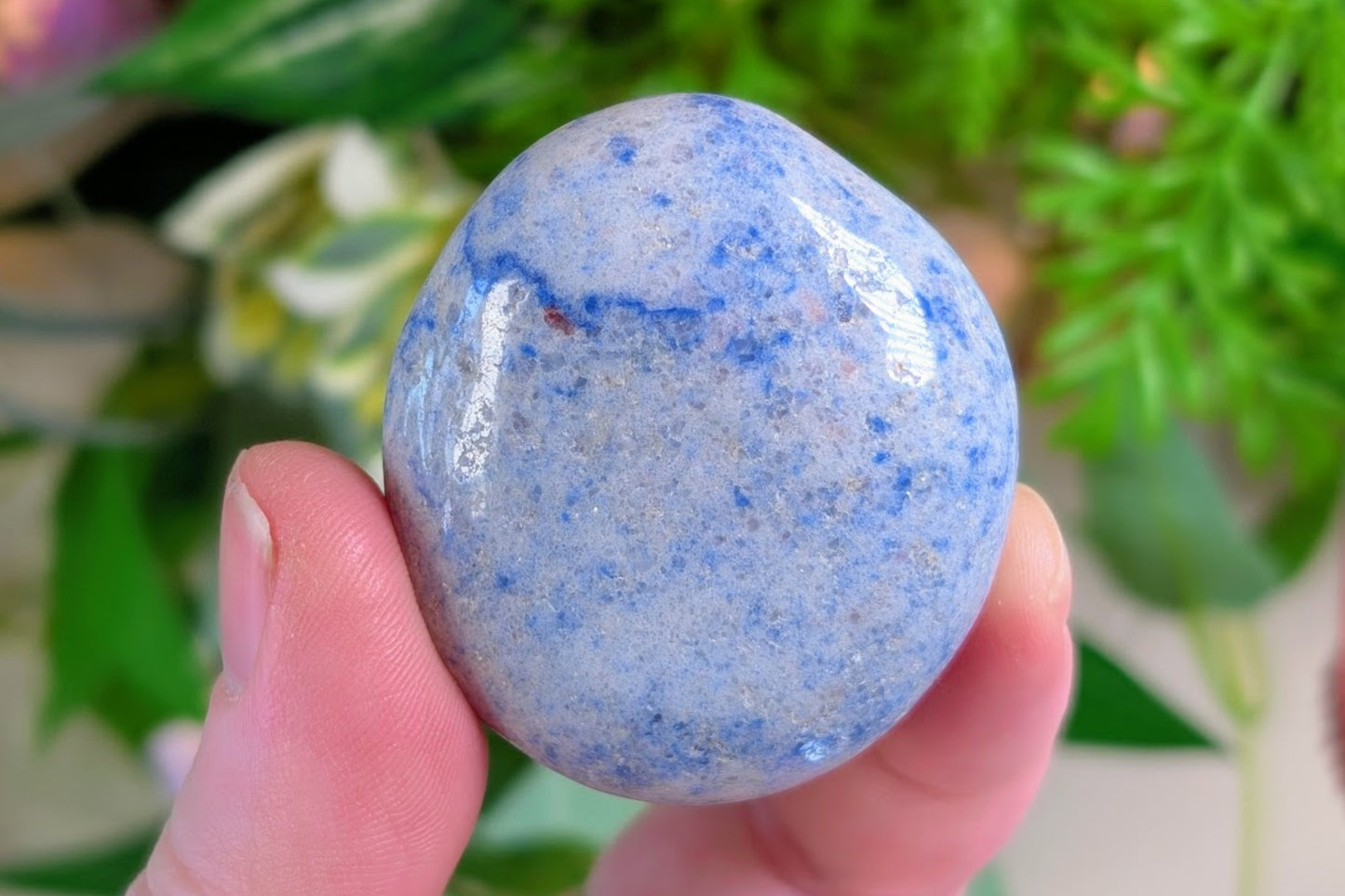 Blue Aventurine Palm Stone