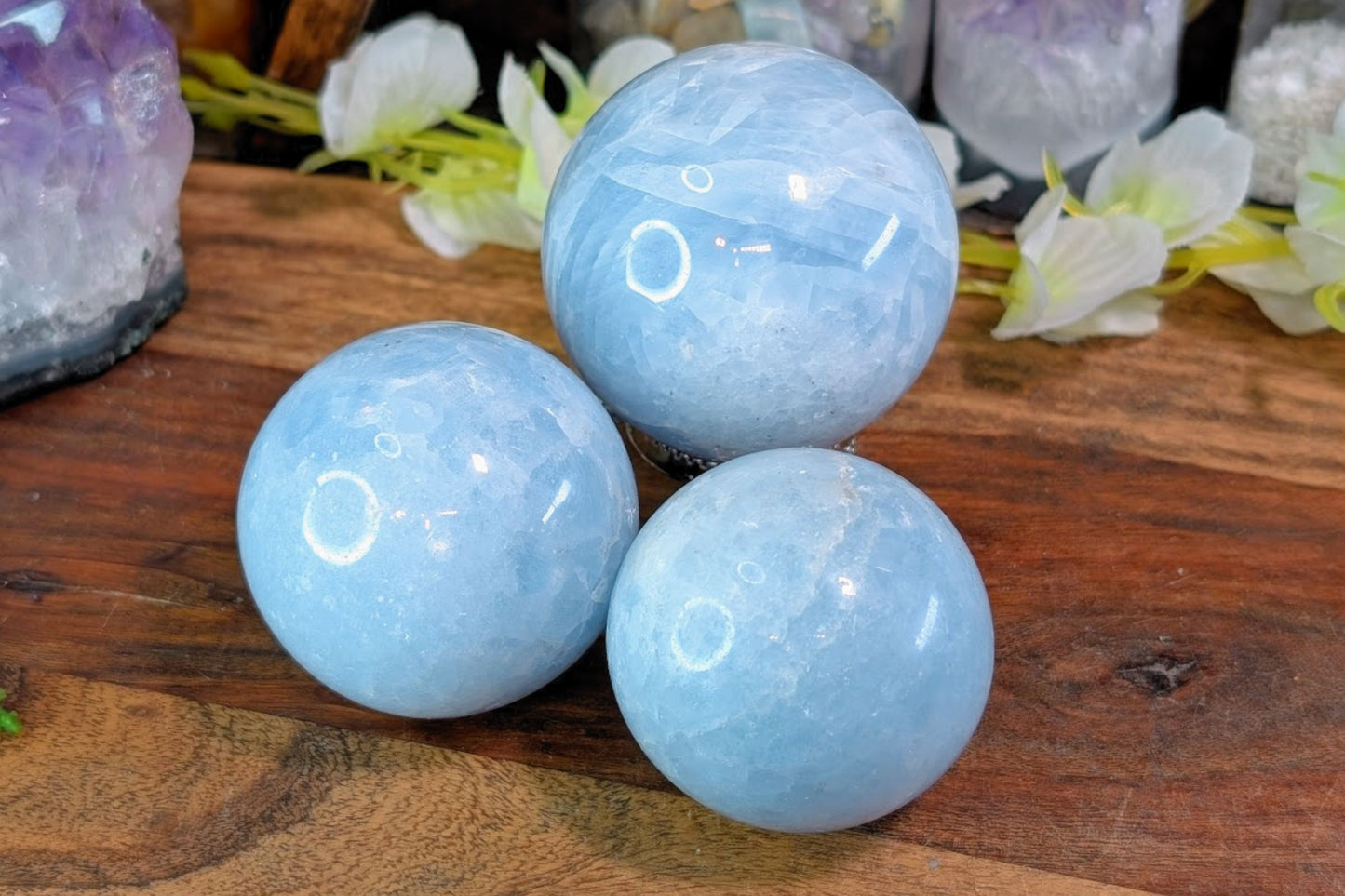 Blue Calcite Sphere