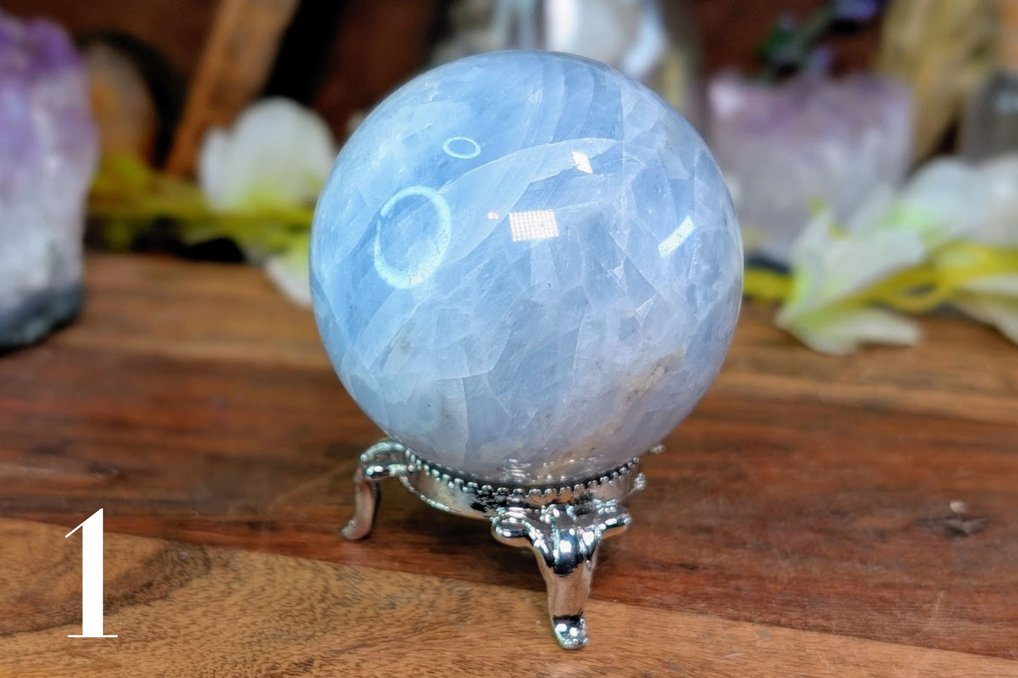 Blue Calcite Sphere