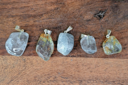 Blue Topaz Tumbled Necklace