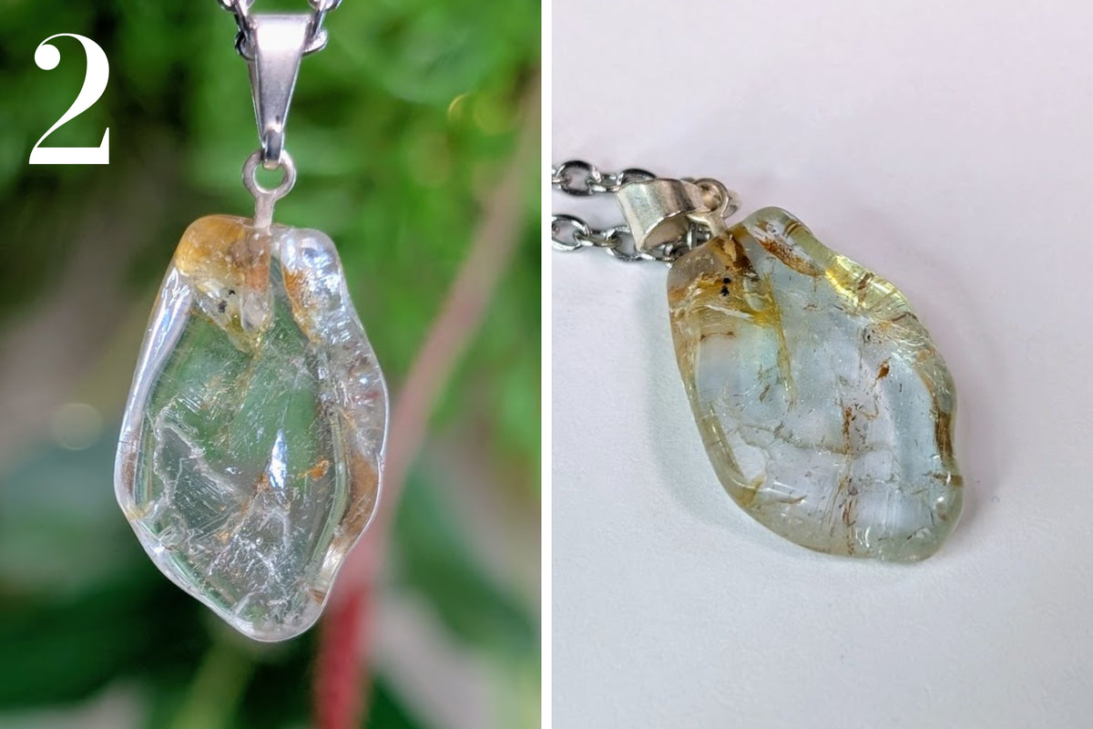 Blue Topaz Tumbled Necklace