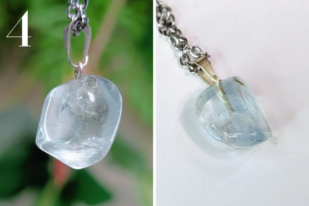Blue Topaz Tumbled Necklace