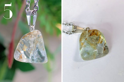 Blue Topaz Tumbled Necklace