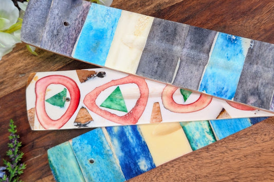 Bone Painted Incense Holder