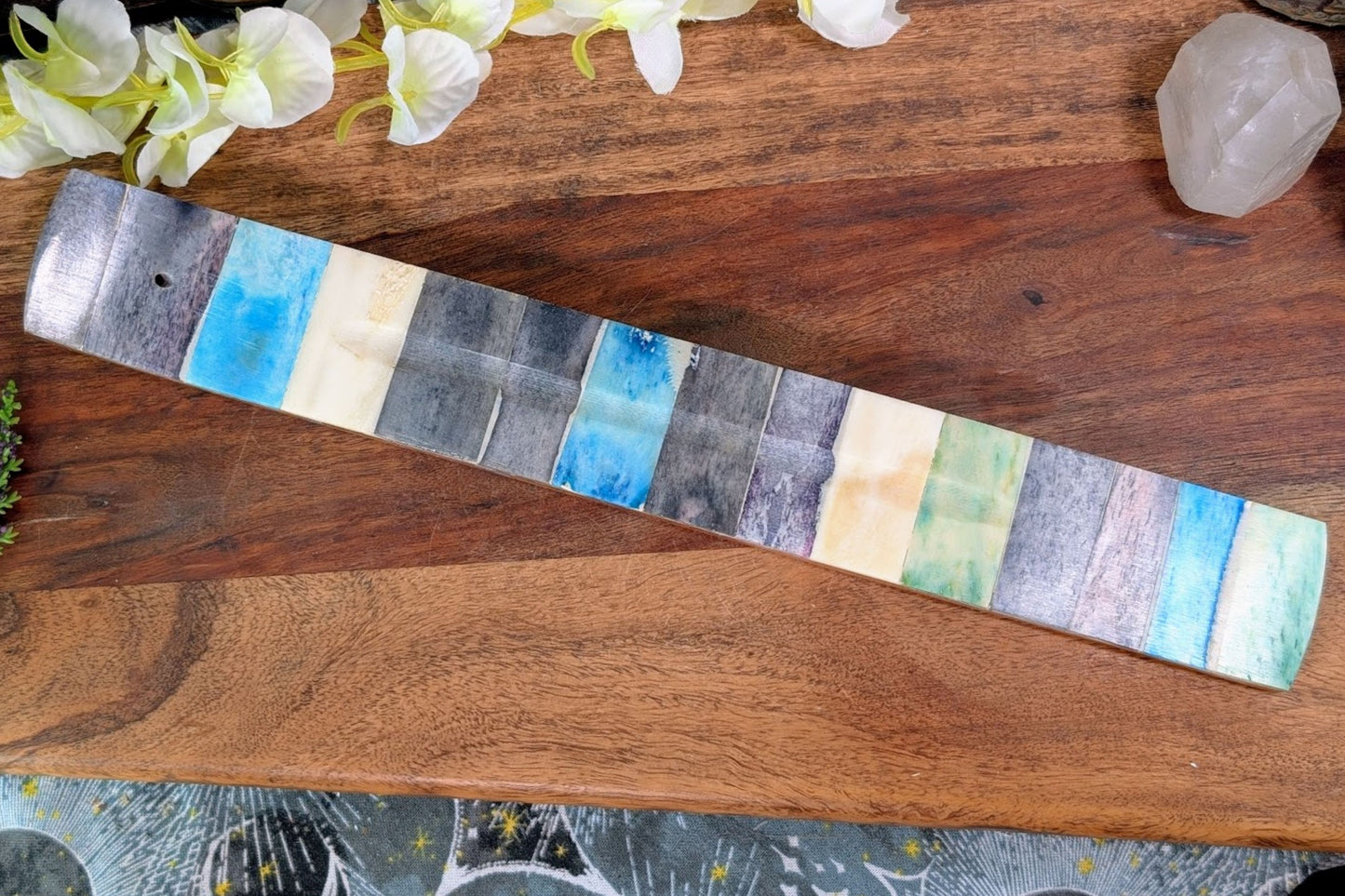 Bone Painted Incense Holder