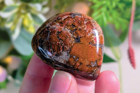 Brecciated Jasper Palm Stone