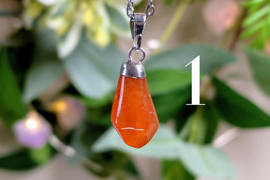 Carnelian Diamond Shape Necklace