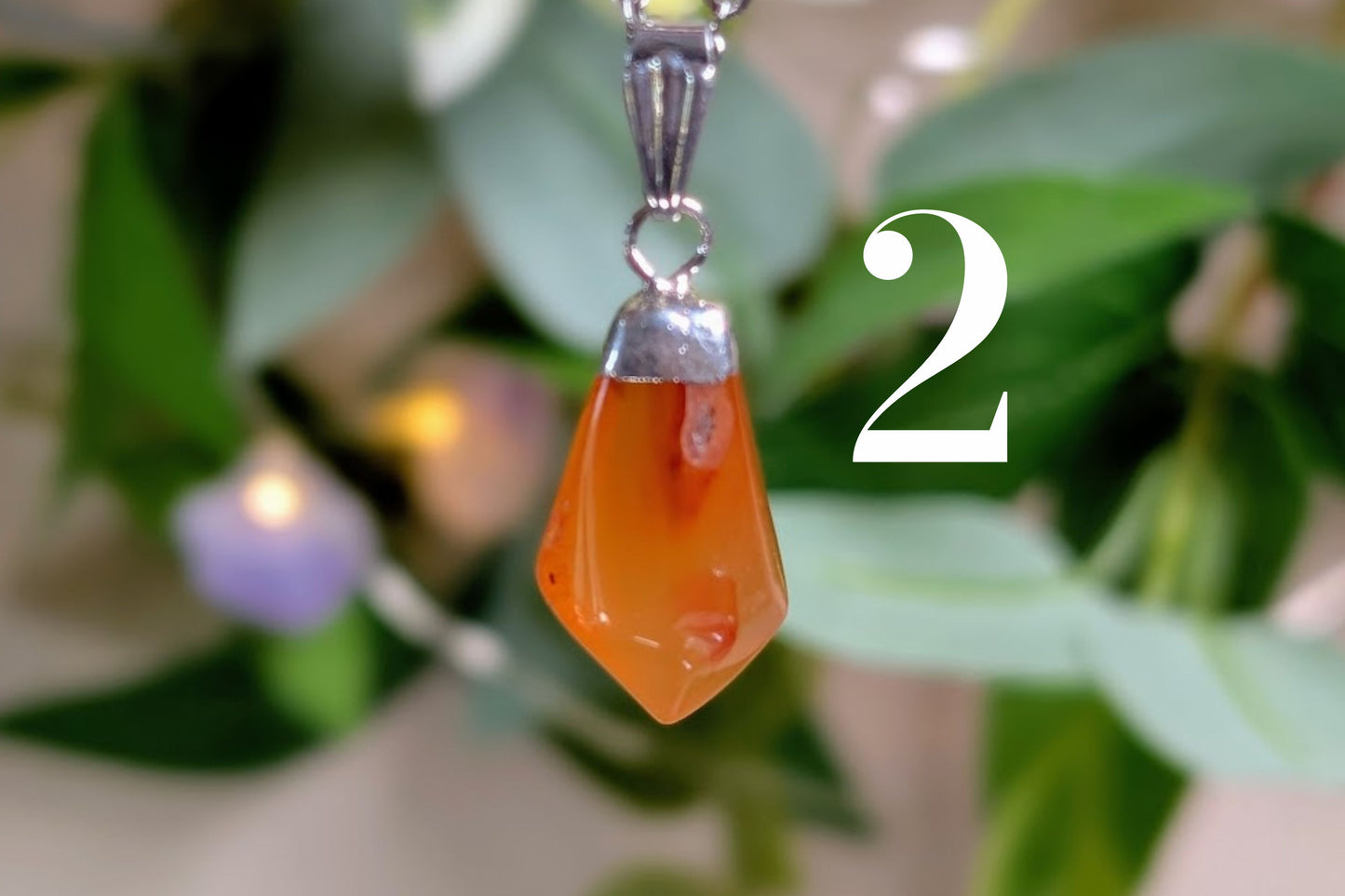 Carnelian Diamond Shape Necklace