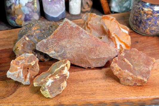 Carnelian Rough Pieces