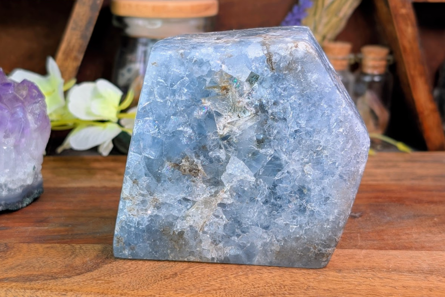 Celestite Cut Base Geode